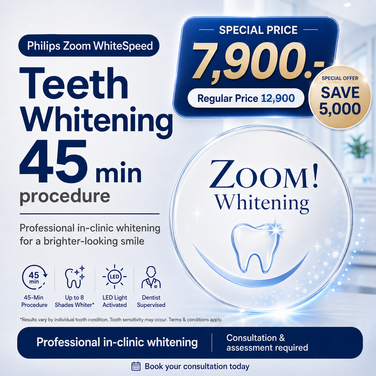 Philips Zoom laser teeth whitening2